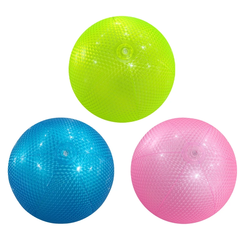 قطعة واحدة من كرات الشاطئ القابلة للنفخ بلون اللؤلؤ، ألعاب حمام السباحة البلاستيكية الملونة لمستلزمات حفلات أعياد الميلاد، ألعاب مائية لديكور صيفي هاواي