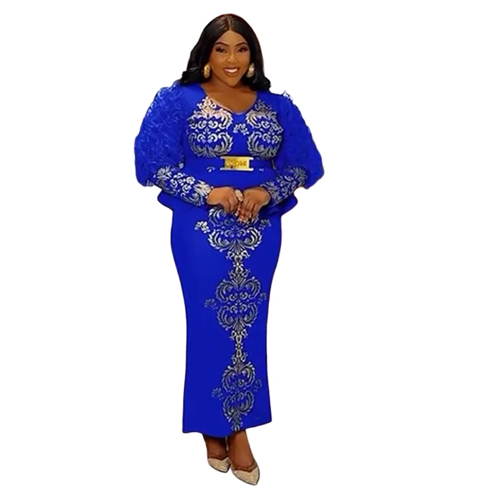 

Африканские вечерние платья больших размеров 2024 года для женщин, новинка 2023 года, модные свадебные платья Дашики Анкара, элегантные мусульманские платья макси, наряды