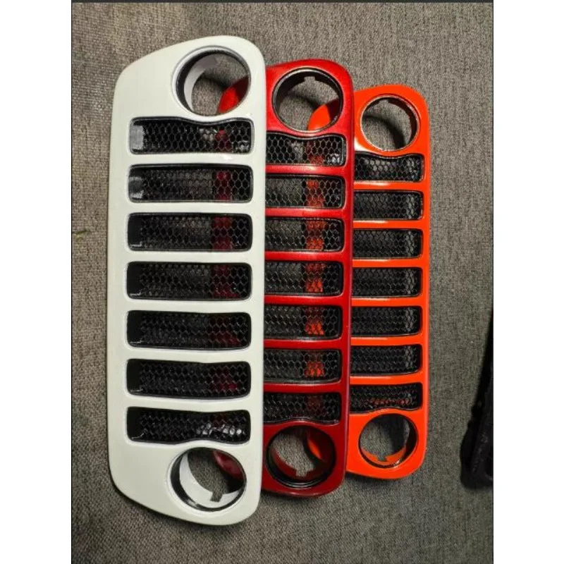 Original Car Data Modeling,ABS Grille Front Face Upgrade for 1/7 RLAARLO MK07/JK07 RC Crawler,  Direct Bolt-On, Removable Grille
