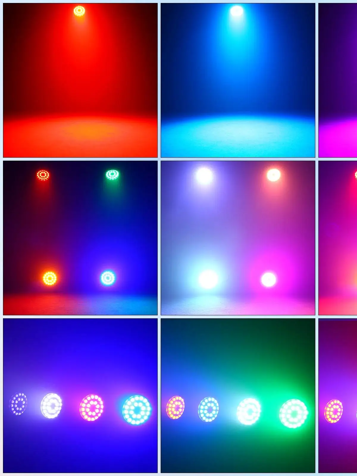 U'King 4PCS Wasserdichte LED Par Licht 24x15W RGBWA + UV 6IN1 LED Bühne Licht DMX512 Strobe Wirkung für Disco Dance Party DJ Licht