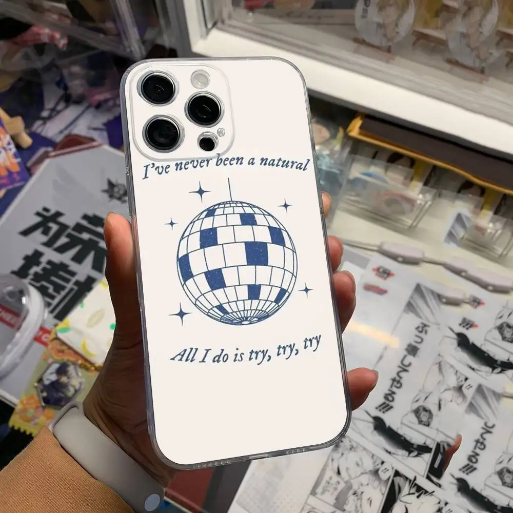 Aesthetic Taylor Song Lyrics Clear Silicone Soft TPU Phone Case For iphone 17 16 15 14 Plus 13 12 Mini 11 Pro Max Shell Capa view 5