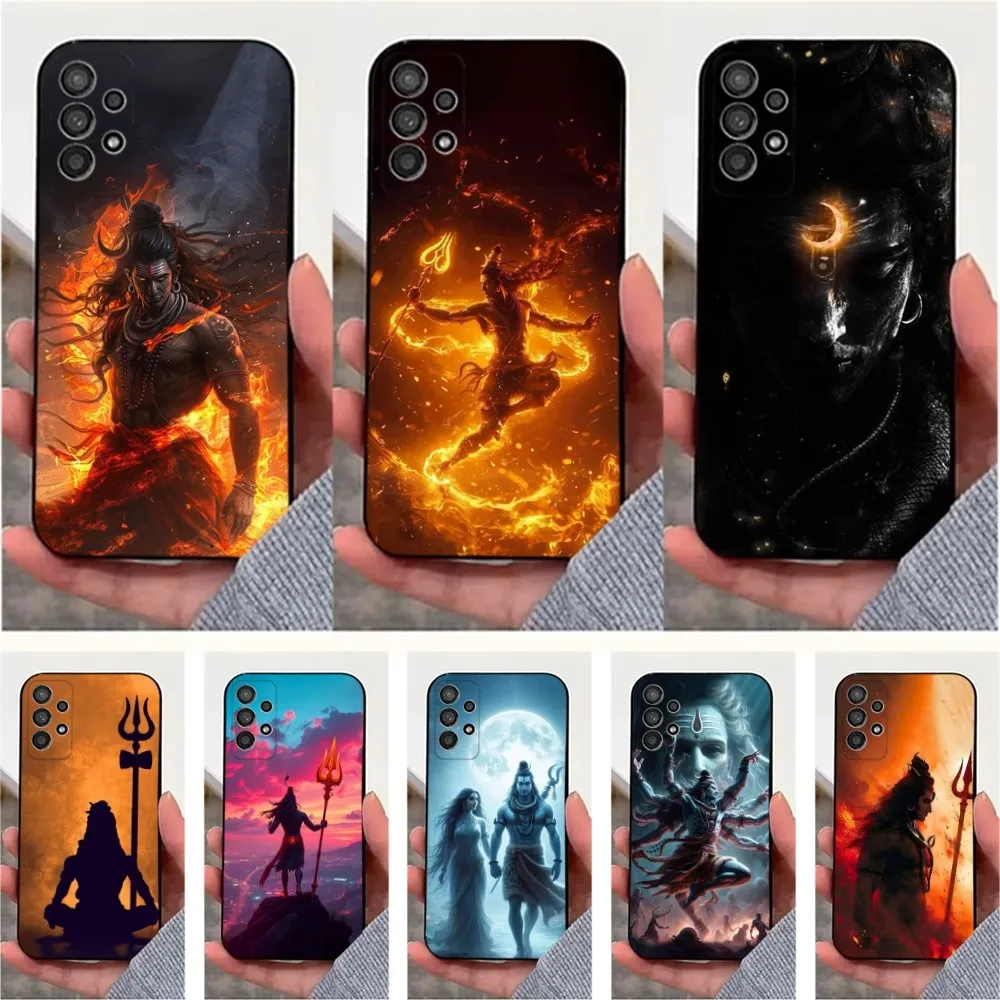 

Lord Shiva Mahadevs of Indiav Phone Case For Samsung S25,S24,S23,S22,S20,S21,S10,Ultra,Plus,Lite,FE,Soft Silicone Black Cover
