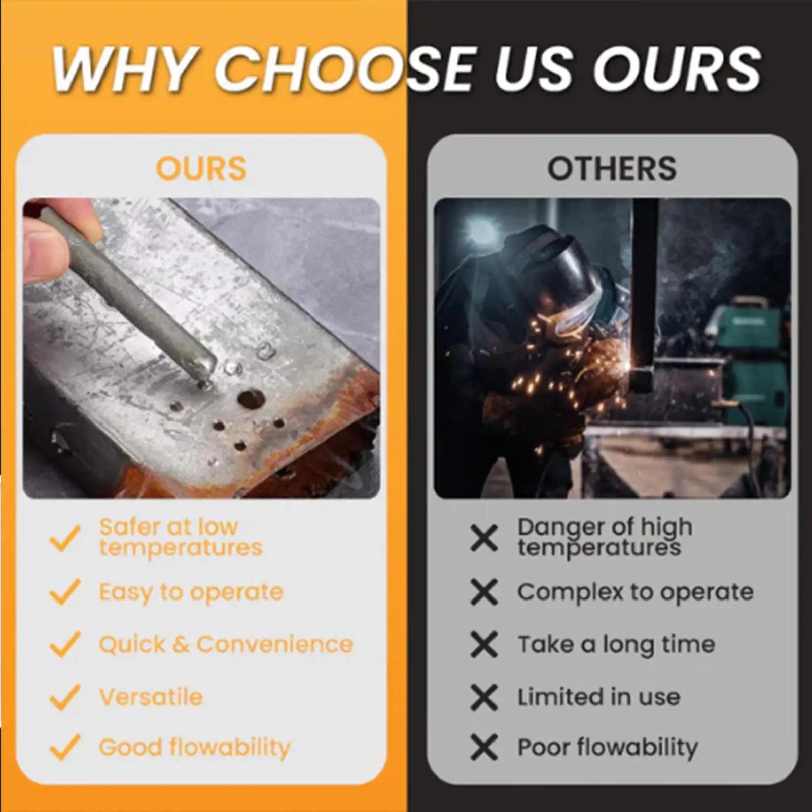 Low Temp Welding Rods 3 Pieces Low Temperature Easy Melt Brazing Metal Sticks Industrial Soldering Rods For Electronic