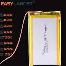 3.7V 4000mAh 805080 Lithium Polymer Li ion Rechargeable Battery 305080 405080 505080 605080 705080 905080 105080