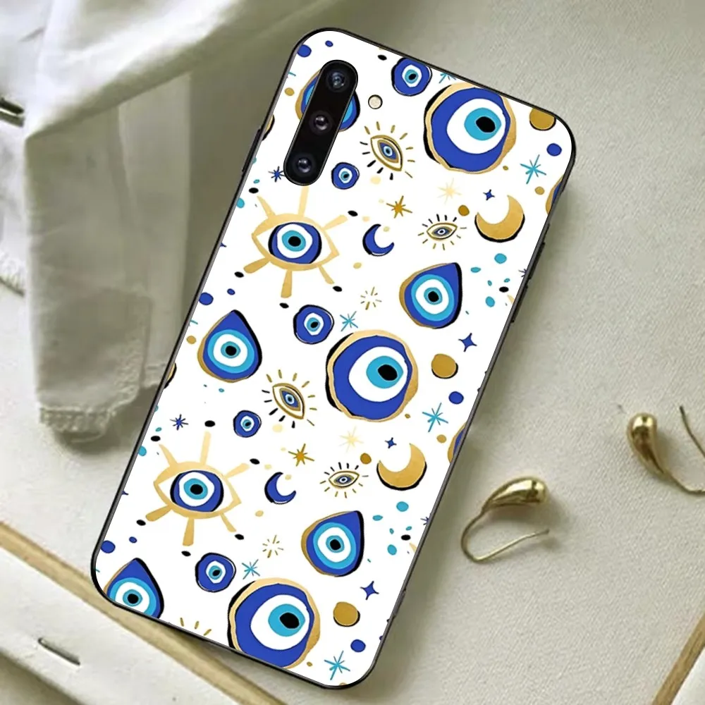 Funny Turkish Lucky Blue Evil Eye Phone Case For Redmi Note 4 X 5 A 6 7 8 T 9 9S 10 11 11S 11Epro Poco M3 Pro