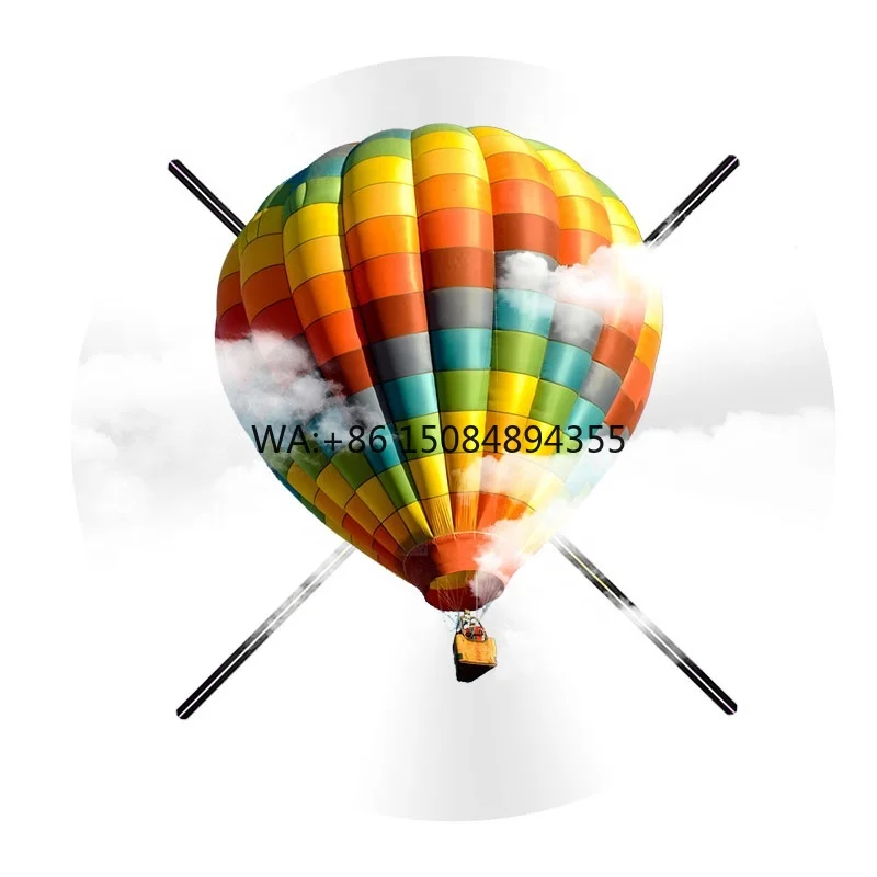 

Naked Eye 3D Fan Holographic Projector air Imaging Hologram Advertising Machine LED Rotating Light Without Screen Display