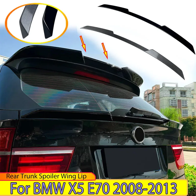 

Rear Trunk Spoiler Wing Lip for BMW X5 E70 2008-2013 Refit Tail Middle Fin Splitter Airfoil Lid Car Accessories Body Kits Tuning