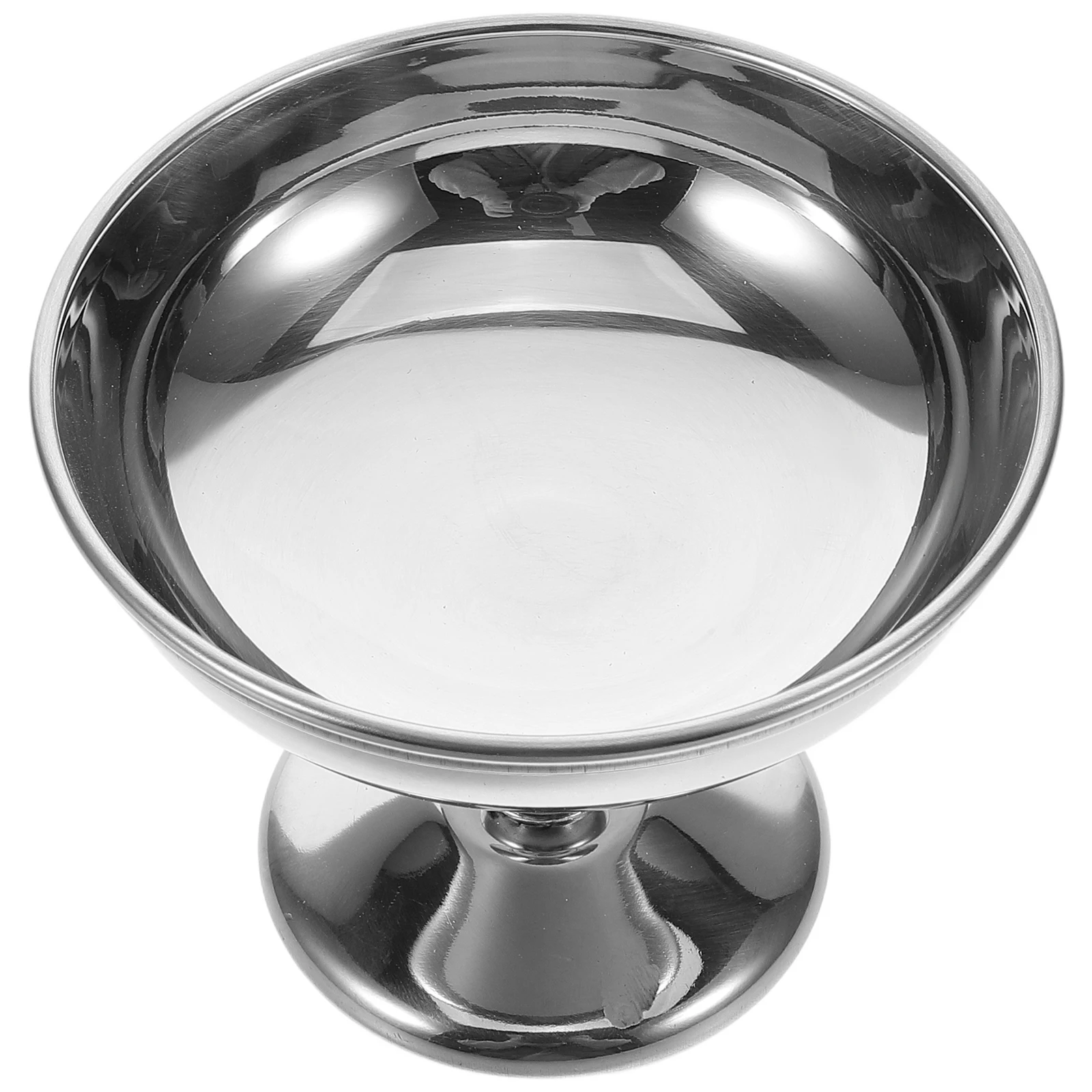 

Elegant Stainless Steel Dessert Cup Footed Base for Ice Cream Pudding Yogurt Salad Snack Serving Container Bowl