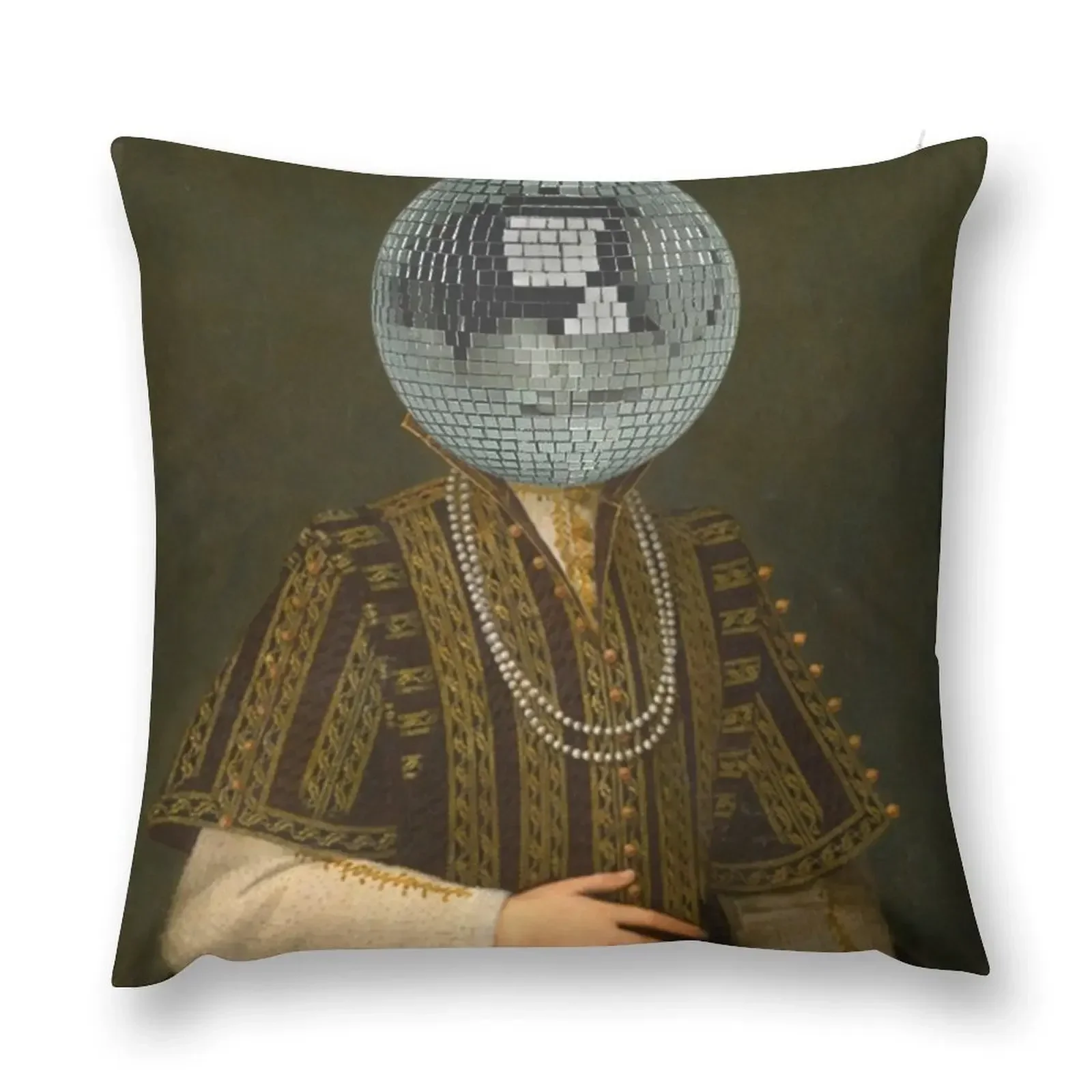 

Party Girl (Disco Head II) Throw Pillow christmas decorations 2025 Christmas Covers For Cushions pillow