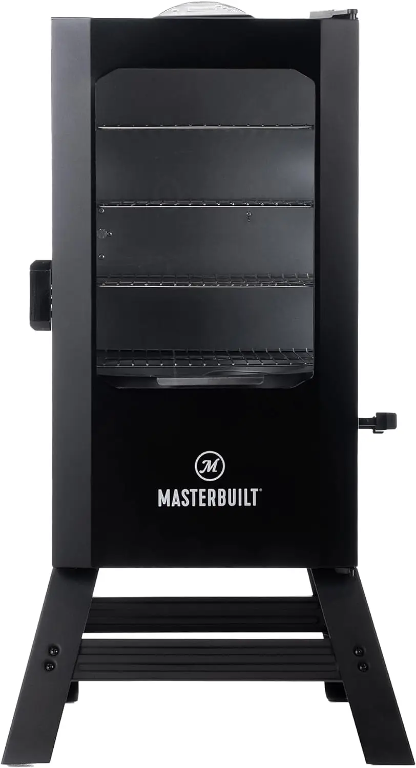 Digital elétrico Vertical churrasco fumante com perna Kit, Carregador de madeira lateral, 710 cozinhar, 30"