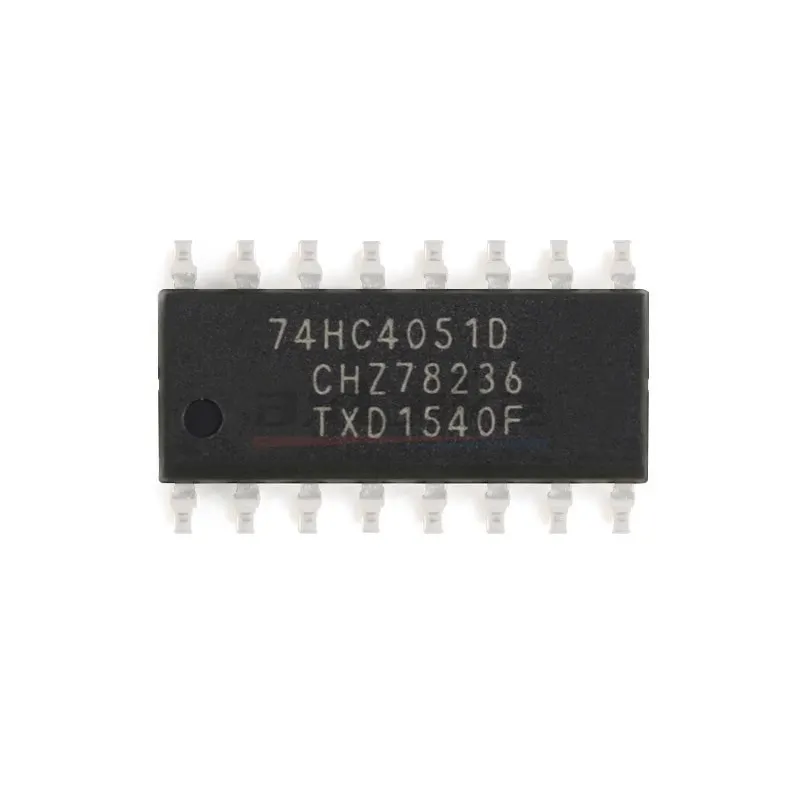 10PCS 74HC4051D 74HC4051PW SOP-16 TSSOP-16  HC4051 74HC4051 8-channel Analog Multiplexer Demultiplexer IC SMD Chip