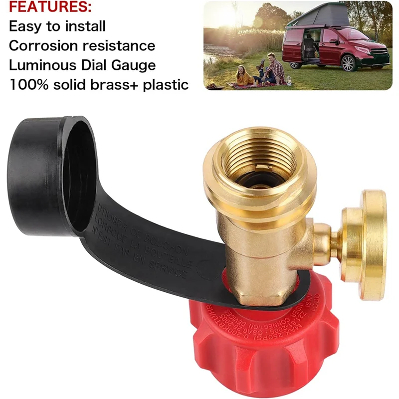 Indicatore di livello del serbatoio del propano rilevatore di perdite misuratore di pressione del Gas, universale per griglia a Gas, lanterna, riscaldatore