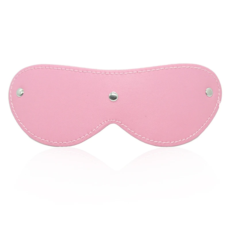 Accessori Sexy esotici 6 colori PU maschera per gli occhi giocattoli del sesso per coppie Eye Covers Erotic Bondage gioco di ruolo per le donne Rivet Blindfold