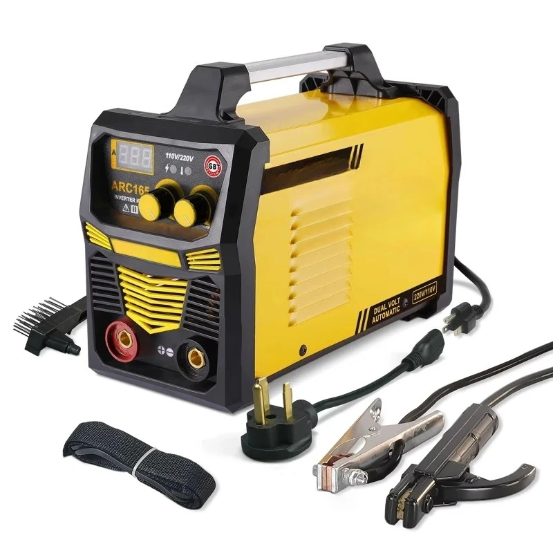 Portable 110V 220V Welder 165A Stick ARC Manual Welding Machine Home Use Investment Soldadora Inverter 110VWeld for Home Use