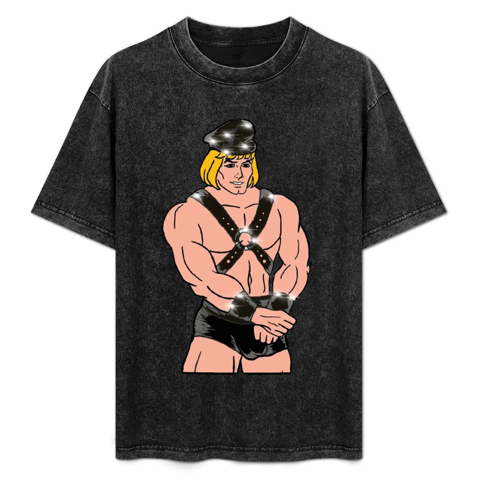 

Leather He-Man T-Shirt anime tshirt man tshirt t shirts for man graphic tees man t shirt summer T-Shirt