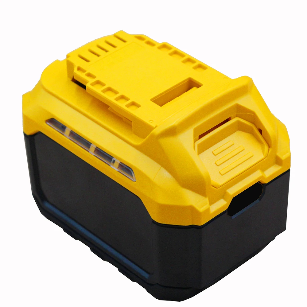 Caja de batería DCB200 9.0Ah de último diseño para DEWALT 18V 20V DIY DCB184 BMS placa PCB protección de descarga pantalla LED potencia