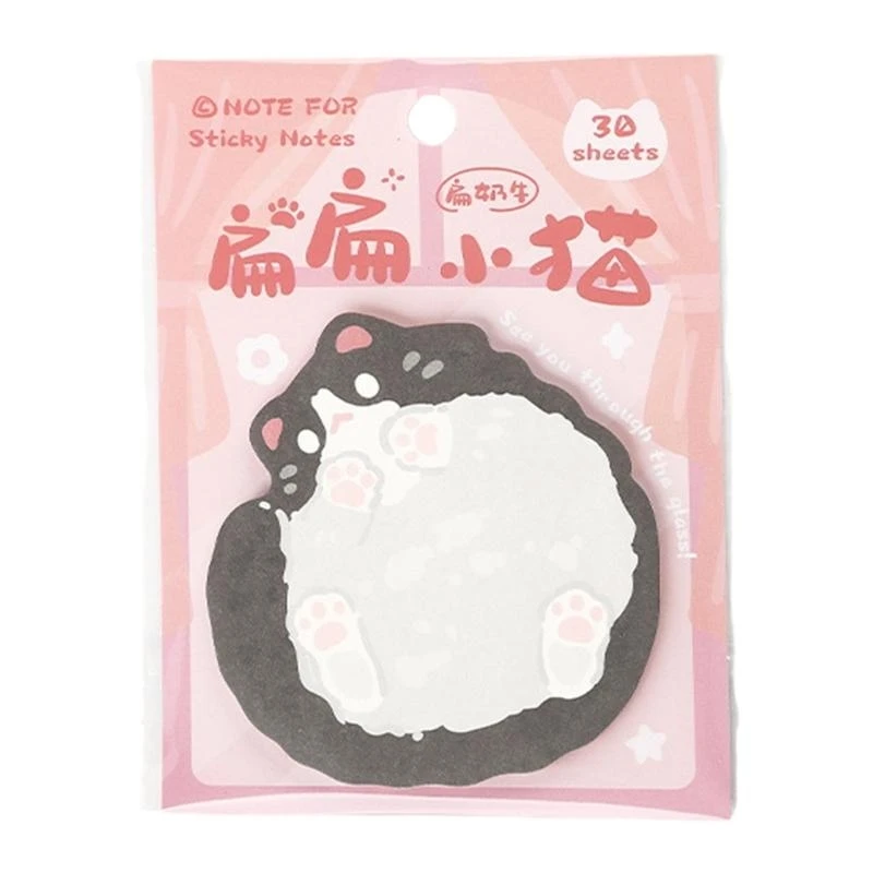 사랑스러운 애완 동물 스티커 노트 간단한 메모 패드를 쉽게 쓰기 쉬운 메모 패드 고양이 시리즈 스티커 메모