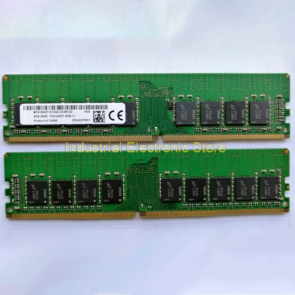 1PCS For MT Server Memory 8G 8GB 2RX8 2400 PC4-2400T RAM MTA18ASF1G72AZ-2G3B1ZG