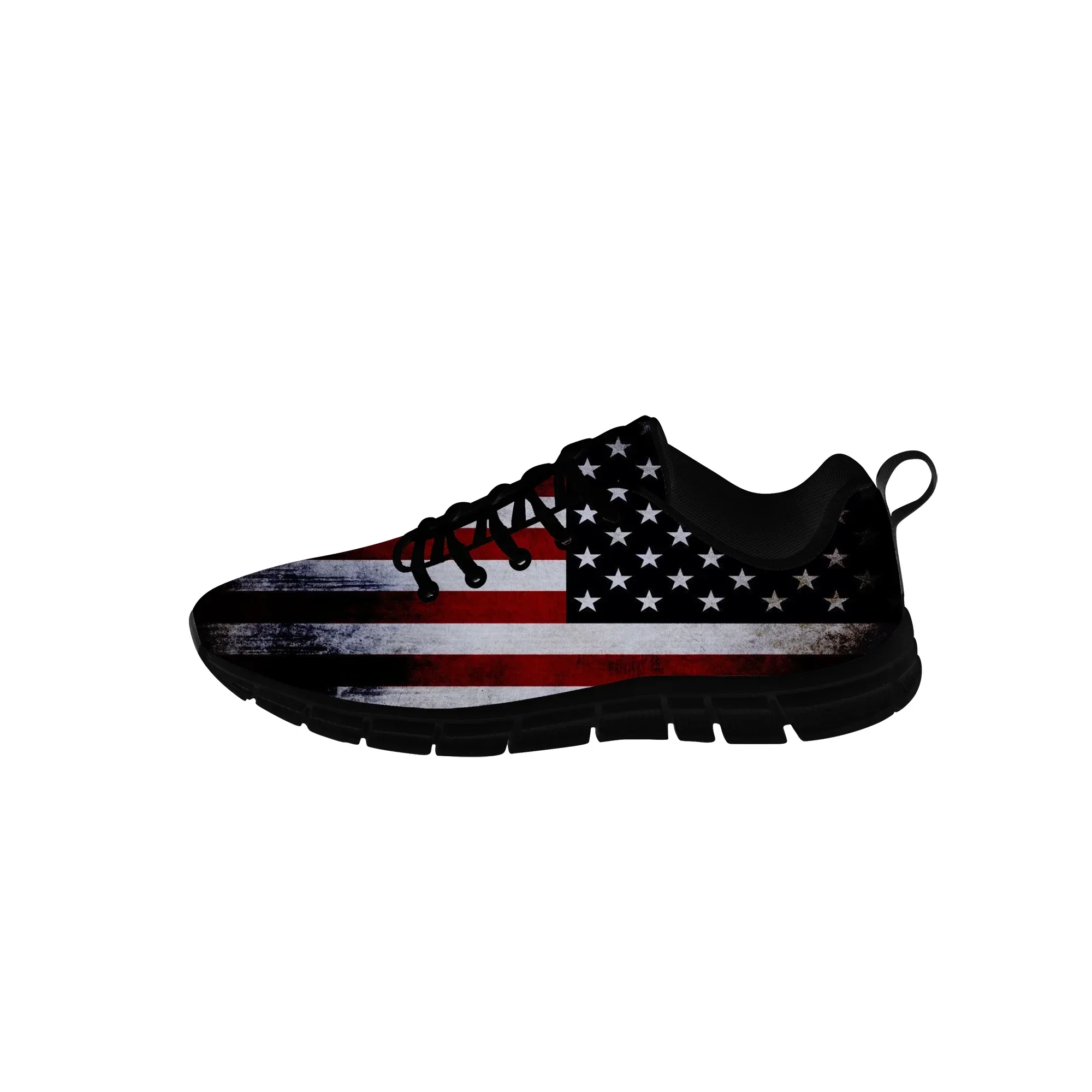 

Hot American Flag Sports Shoes Mens Womens Teenager Sneakers Casual Custom High Quality Couple Shoes Latest Black Running Shoes