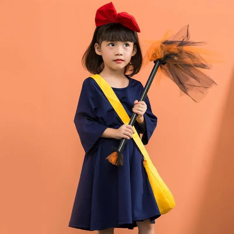 Disfraz de Halloween para niños, disfraz de bruja Dr, traje de actuación, ropa de pequeño hechicero, el muy servicio de Anime Kiki
