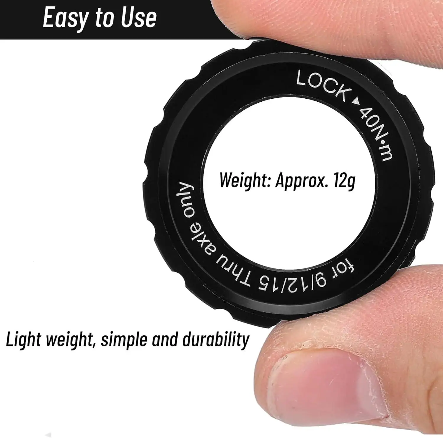 جبل مركز قفل العجلات محور قفل القرص غطاء 12/15/20 مللي متر رمح Centerlock القرص الدوار Lockring