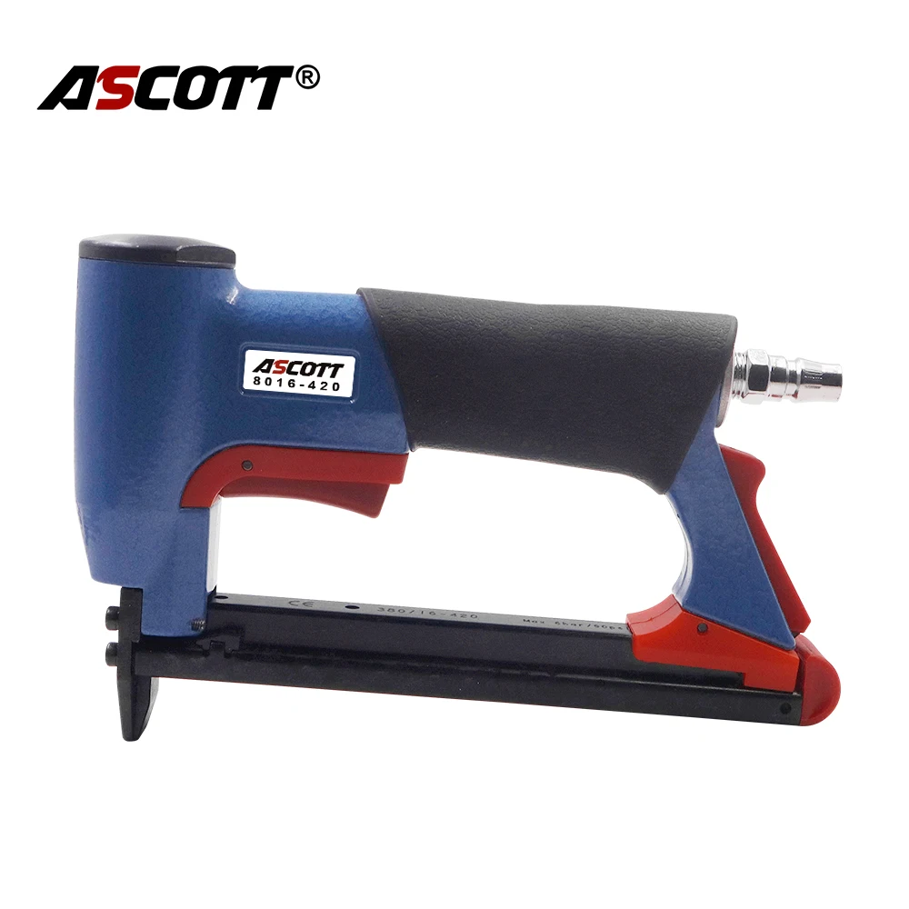 Coroa Air Grampeador Gun para Móveis Carpintaria e Faça Você Mesmo Projetos Pneumático Estofados Grampeador Pega Gun 12.8 mm Largura 21 Gauge
