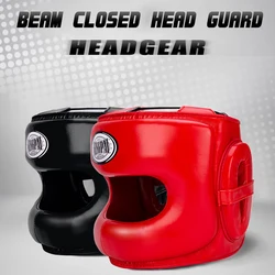 Full-Covered Thickened Boxing Helmet Men Women Adult Karate Muay Thai Training Head Protector Gym Equipment Taekwondo Head Guard