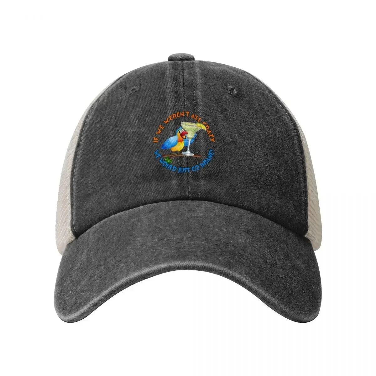 Crazy, Insane Parrot Baseball Cap Horse Hat Hip Hop Fashion Beach For Girls Men's