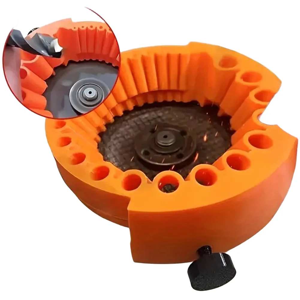 Drill Bit Bit Sharpening Jig Orange,Black Drill Bit Sharpener 3 32 To 1 2 Compatibility Easy Operation Efficient Sharpening