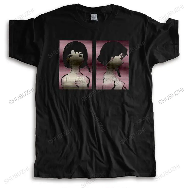 Serial Experiments Lain T Shirts Men Short Sleeve Anime Manga Glitch Aesthetic Iwakura T-shirt Streetwear Tee Tops Cotton Tshirt