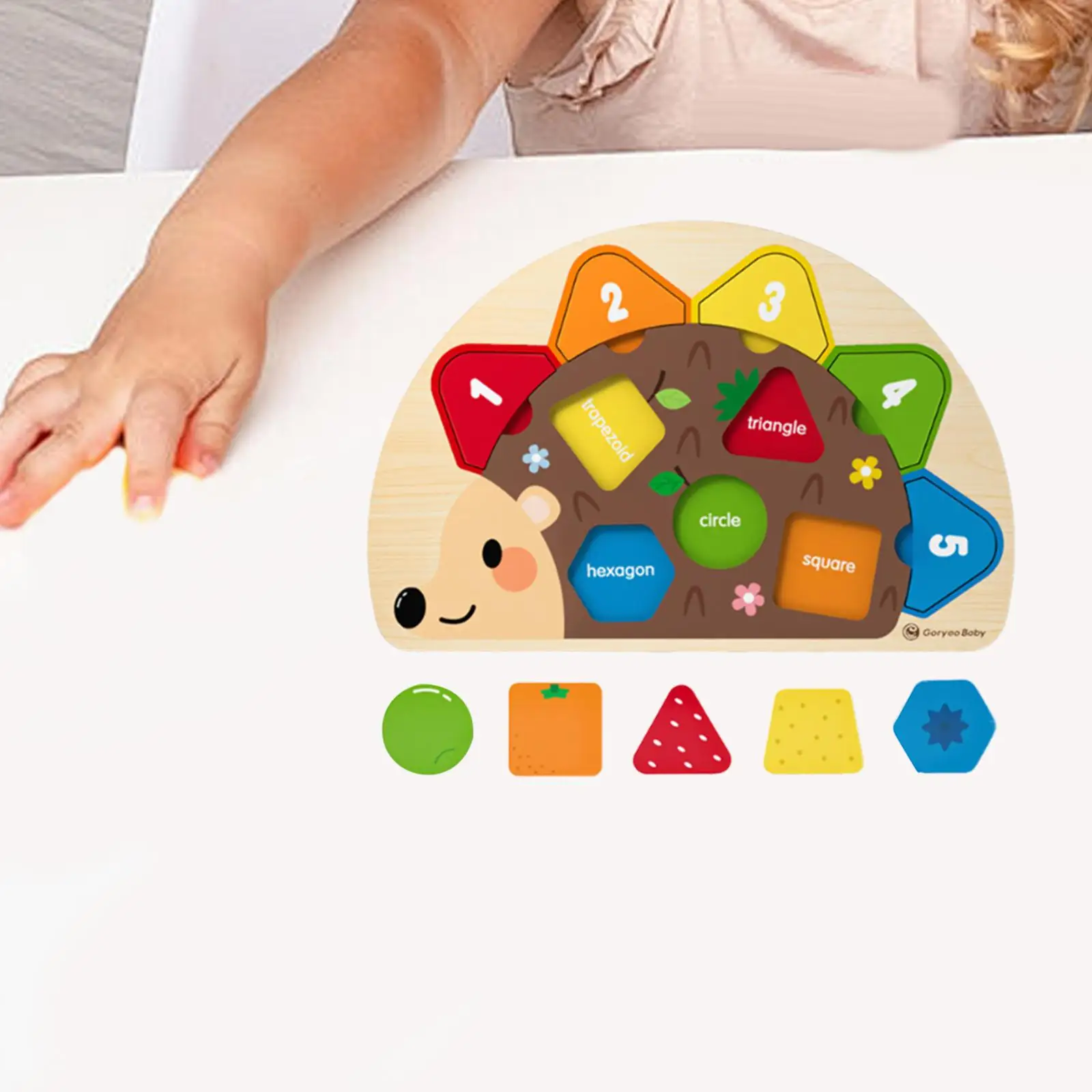 

Montessori Puzzle Toy Color and Shape Matching Enhances Hand Eye Coordination Matching Toy for 1-3 Year Old Boys Girls Playroom