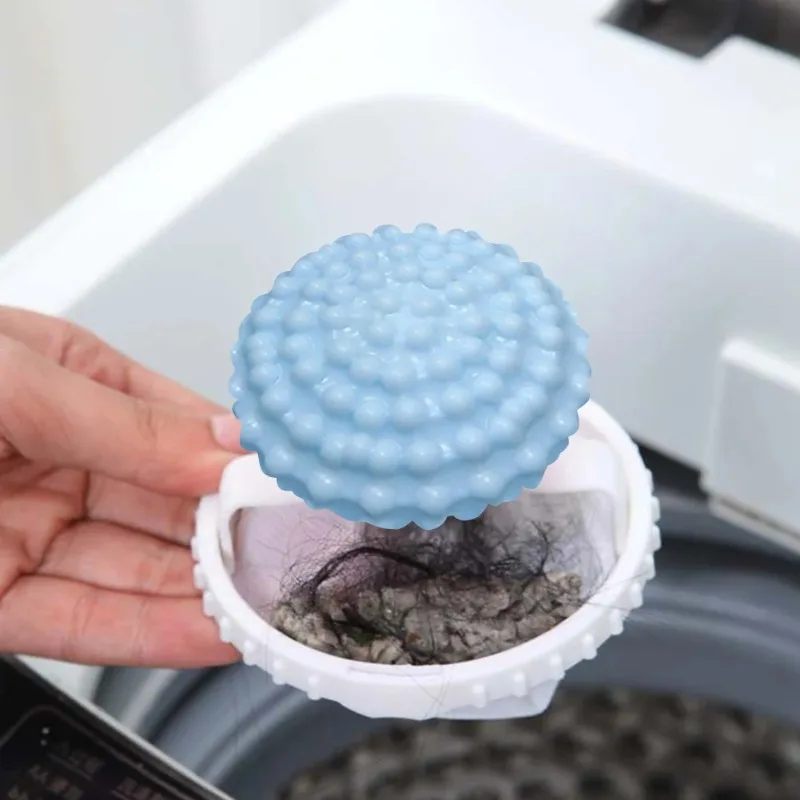 3Pcs Pet Hair Remover for Laundry Reusable Washing Machine Floating Lint Mesh Bag Pet Hair Catcher for Washing Machine