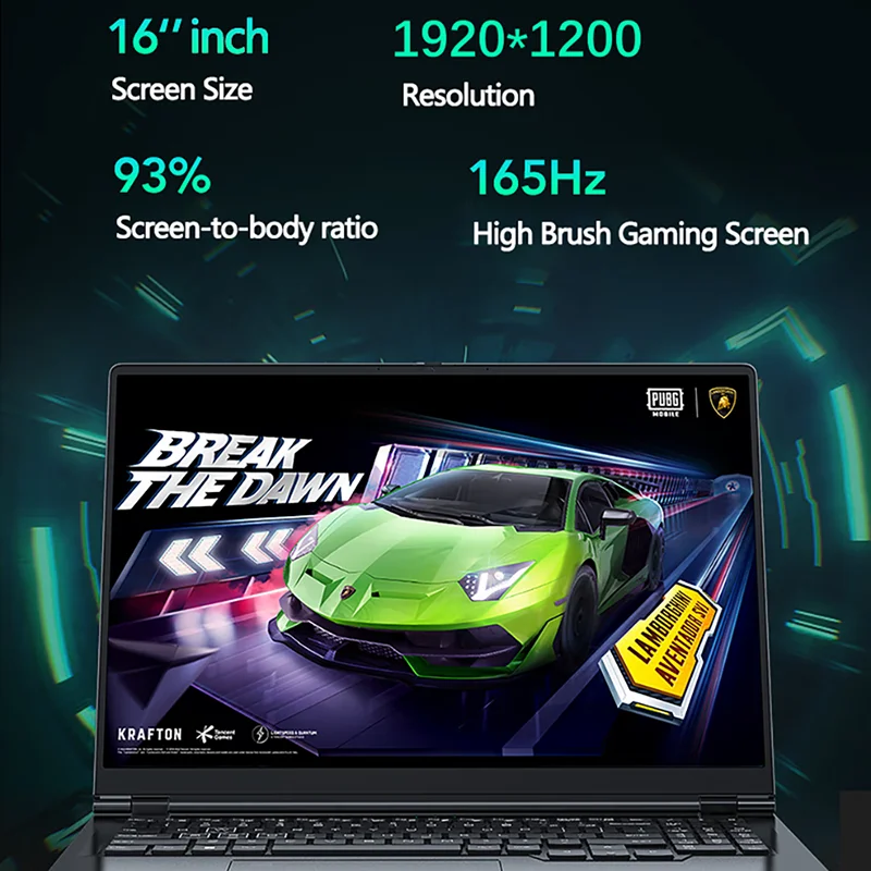 แล็ปท็อปสําหรับเล่นเกม 16 นิ้ว Intel Core i9-12900H NVIDIA RTX 4060 8G 64GB RMD 4TB SSD DDR4 Windows 11 HD กล้อง WiFi6 คอมพิวเตอร์แบบพกพา