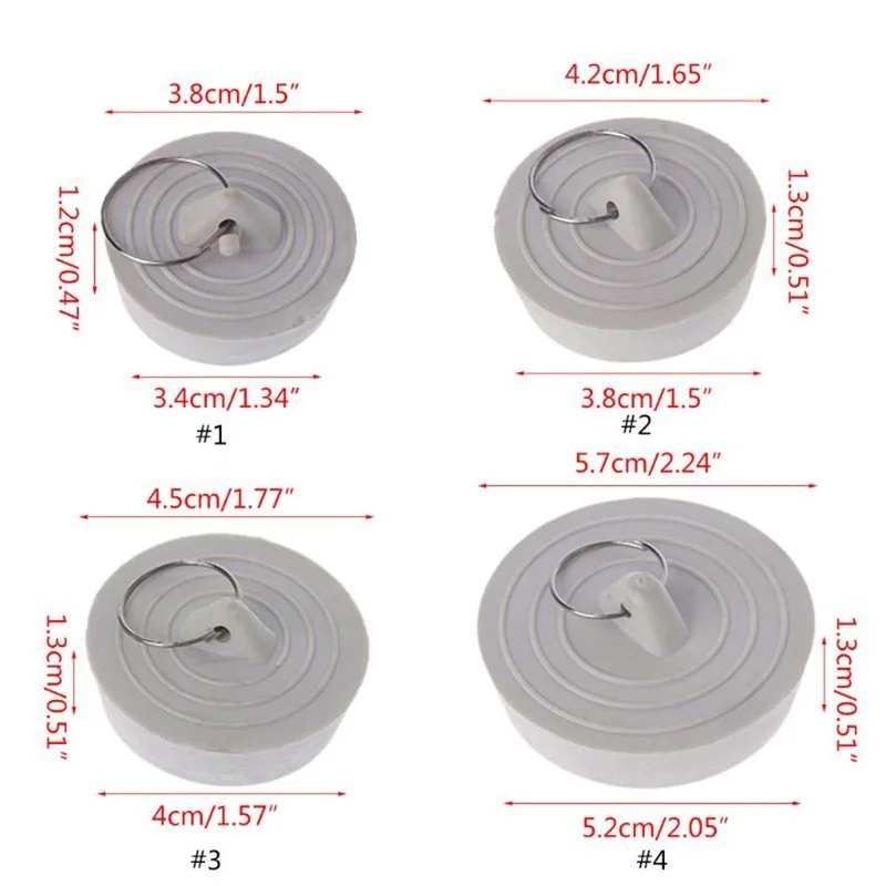 

Bathtub Kitchen Bathroom Accessories Kitchen Sink Drain Plug with Hanging Ring
