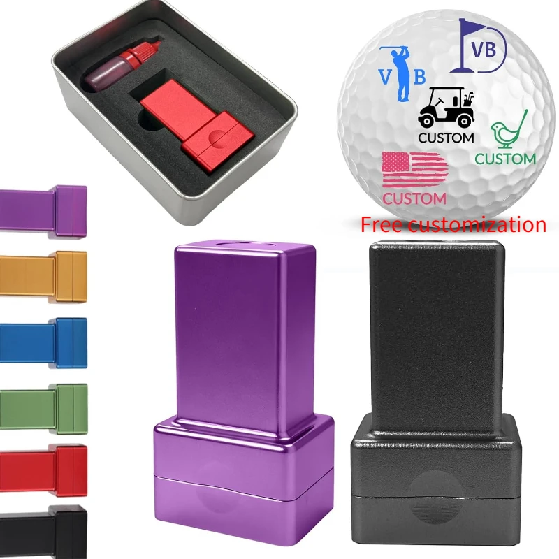 

Personalized Golf Ball Stamp Waterproof Custom Text Pattern Funny Stamper Golf Marker Accessories for Golf Players Lovers