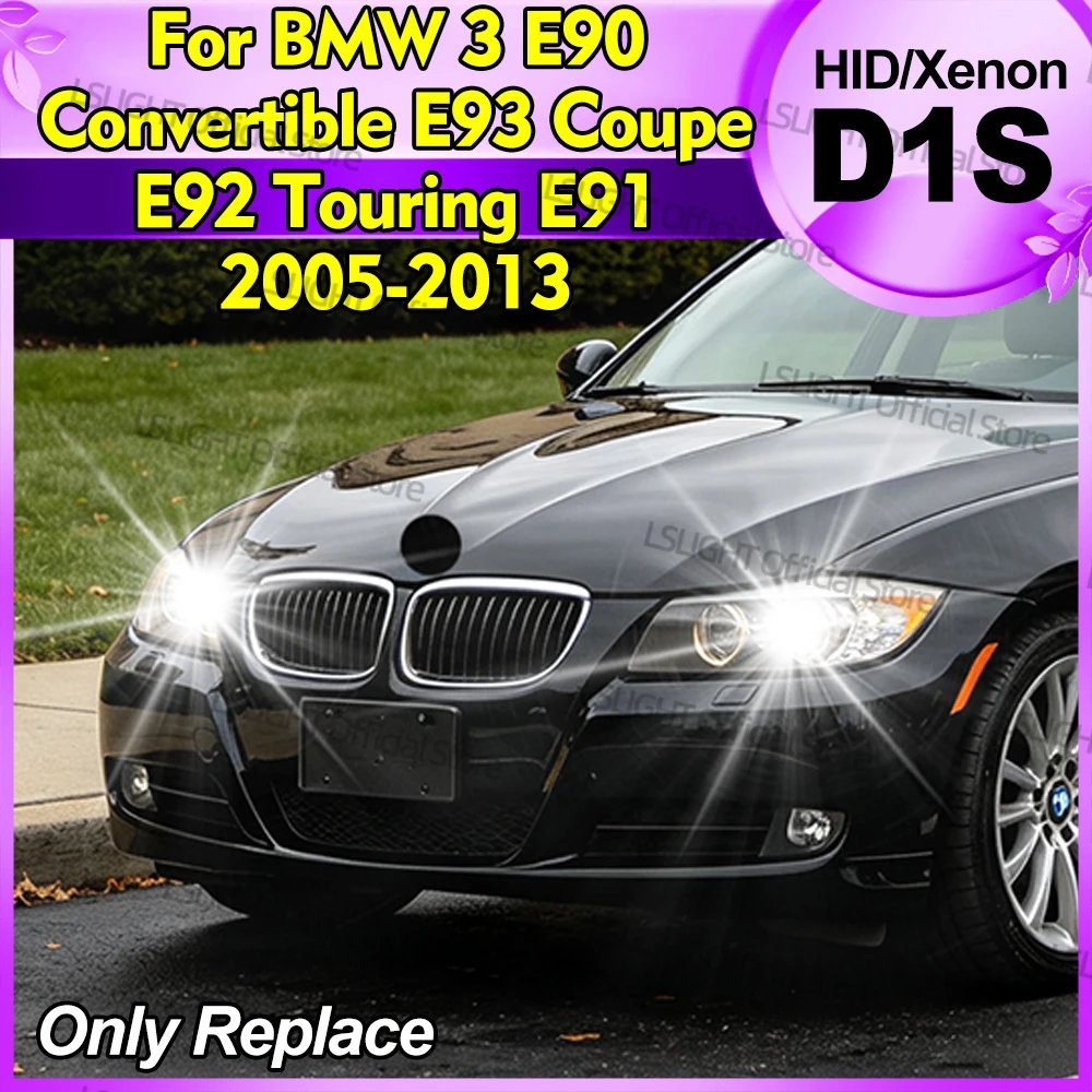 2X HID Xenon Headlight 6000K 8000K 10000K Lamp Bulbs D1S For BMW 3 E90 2005-2011 Convertible E93 Coupe E92 2007-2013 Touring E91
