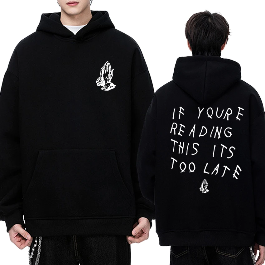 Hot Rapper Drake vintage hip hop streetwear Hoodie 2025 New Men women punk Casual pullovers Unisex Fleece Long sleeve Sweatshirt