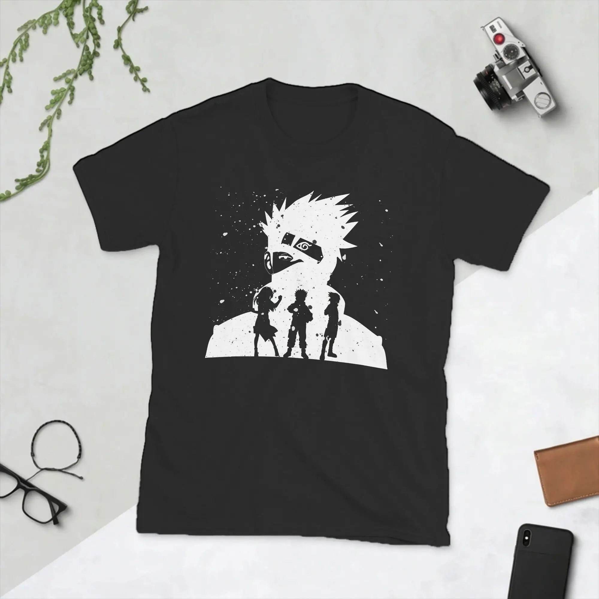 Men's Naruto Team T Shirt Akatsuki Pein Anime Itachi Uchiha Uzumaki Sasuke Cotton Clothes Cool Round Collar Tee Shirt T-Shirt