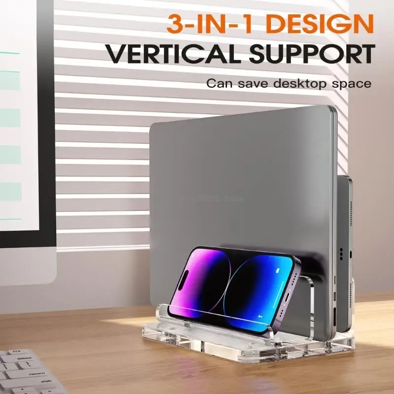 Laptop Stand Portable Vertical Laptop Stand for Notebook Laptop Holder Replace 2