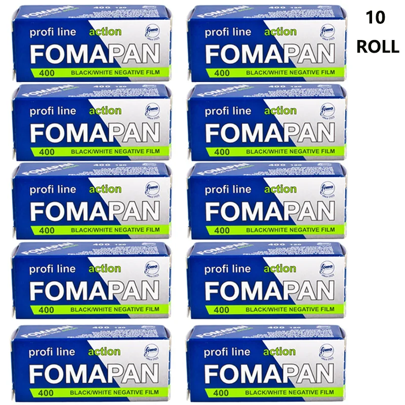 1-10 ROLL Original FOMAPAN Action 400 Black White 120mm Film Negative Film ISO 400 Suitable Retro Film For Kodak 120 Film Camera