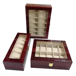 WellZone Classical China Style Wooden Watch Box Antique Storage Box Watch Display Storage Case For Friend Gift