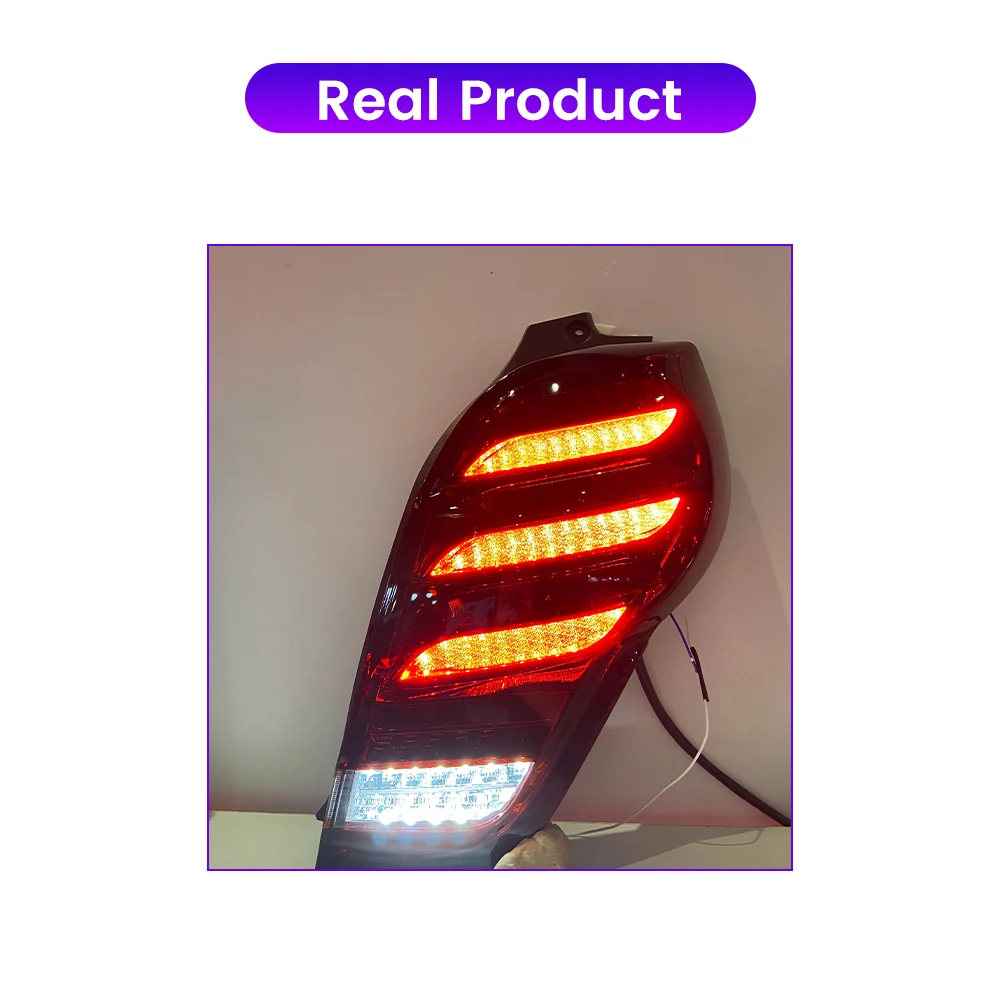 LED Tail Lights For Chevrolet Spark 2011-2014 DRL Fog Reverse Brake Turning Signal Plug And Play Car Rear Tail Light Assembly
