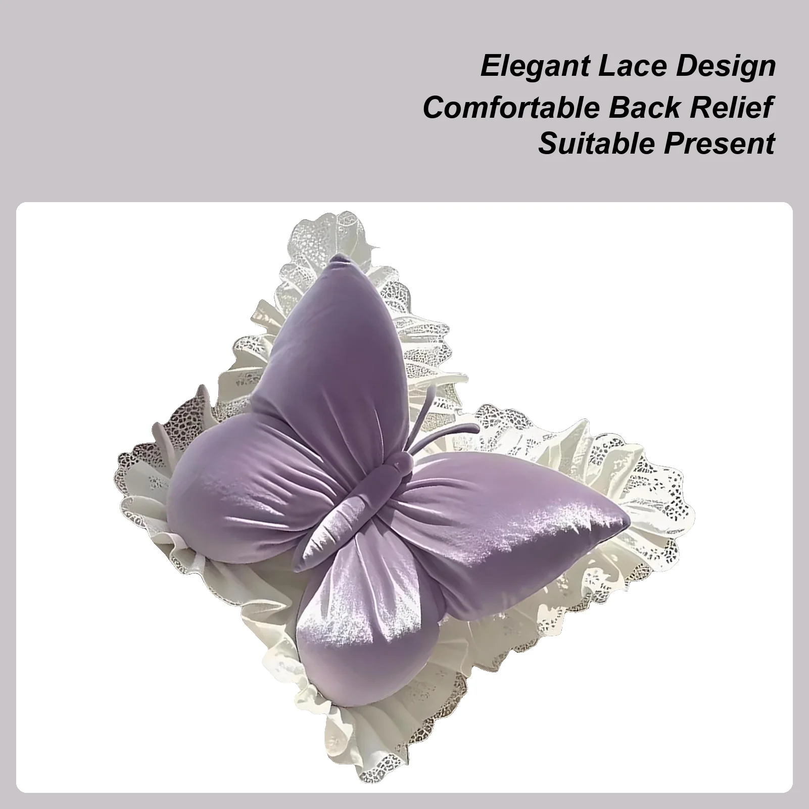 

Butterfly Stuffed Animal Lumbar Support Cushion Butterfly Stuffed Seat Cushion Pad For Birthday Halloween Christmas Sofa Bed