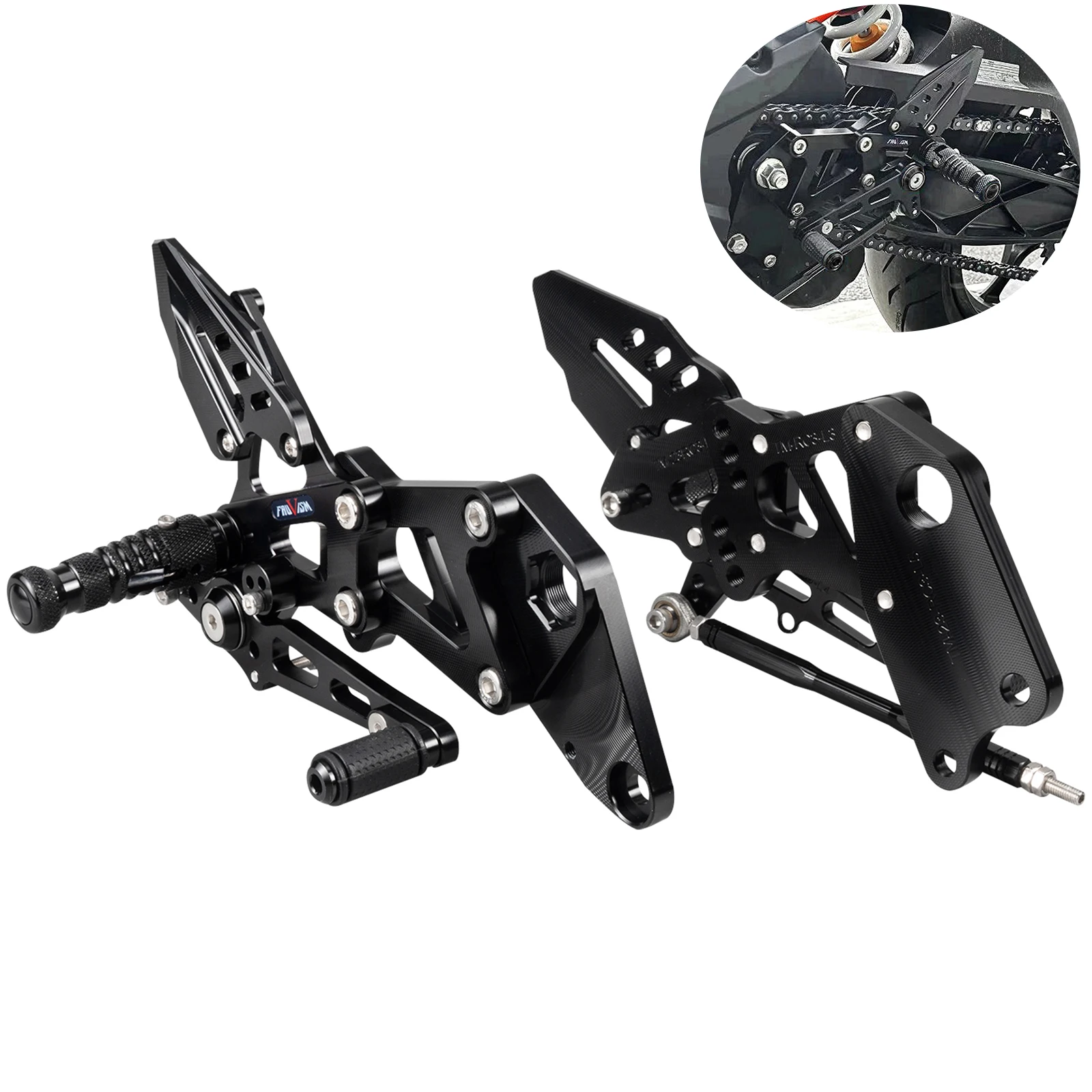 

For KTM RC 390 2022-2023 Racing Rearset Footrest Foot Pegs RC390 390RC 390 RC 2022 2023