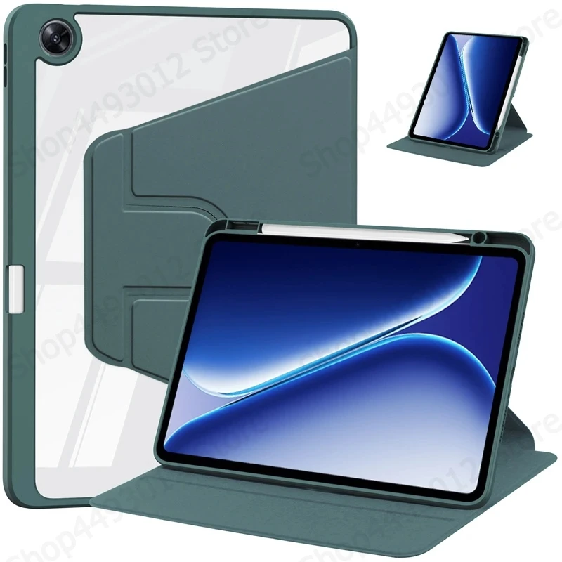 

For OPPO Pad 5 Case 12.1 inch OPD2503 360 Rotating Acrylic Stand Tablet Funda For OPPO Pad 5 12.1 2026 Case with Pencil Holder