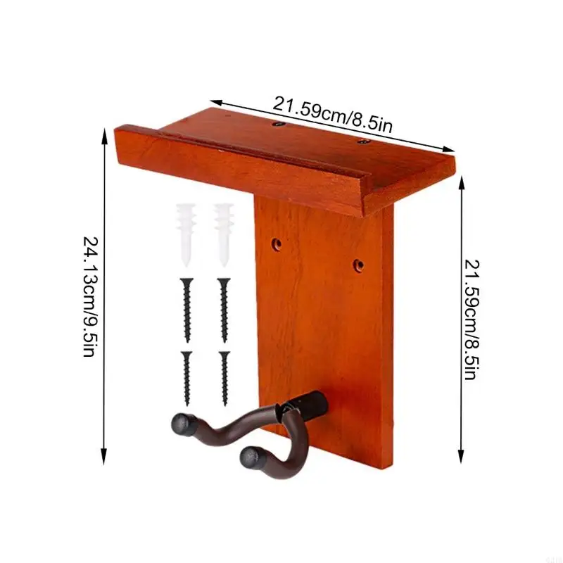 شماعات أداة خشبية صلبة مع مقصورة التخزين مساحة توفير الجيتار ترقيات رف للقيثارات والقيثارات