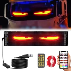 Demon LED Eyes For Car Truck Windshield LED Eyes Programmable Flexible LED Sign Screen Window Animated LED Light Eyes For Cars