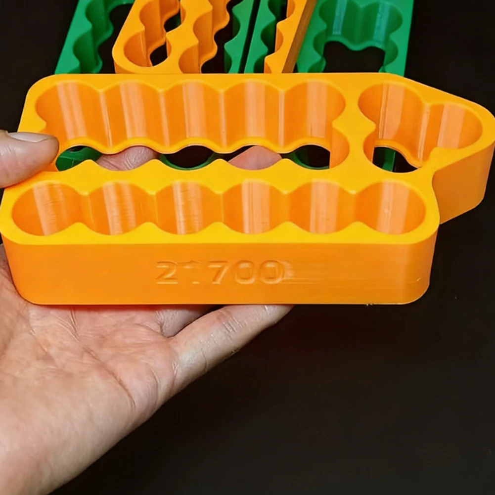

Orange Green 8 Slot Spot Welding Fixture For 21700 Cylindrical Battery Pack Assembly DIY Welding Jig Tool