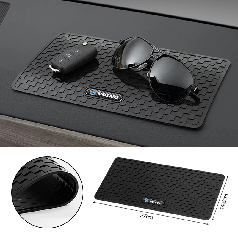 Car Non-Slip Mat Sticky Dashboard Anti-Slip PVC Pads For Volvo EX90 V60 V40 XC90 S60 XC60 V50 V70 S90 XC40 S80 V90 EX30 R Design