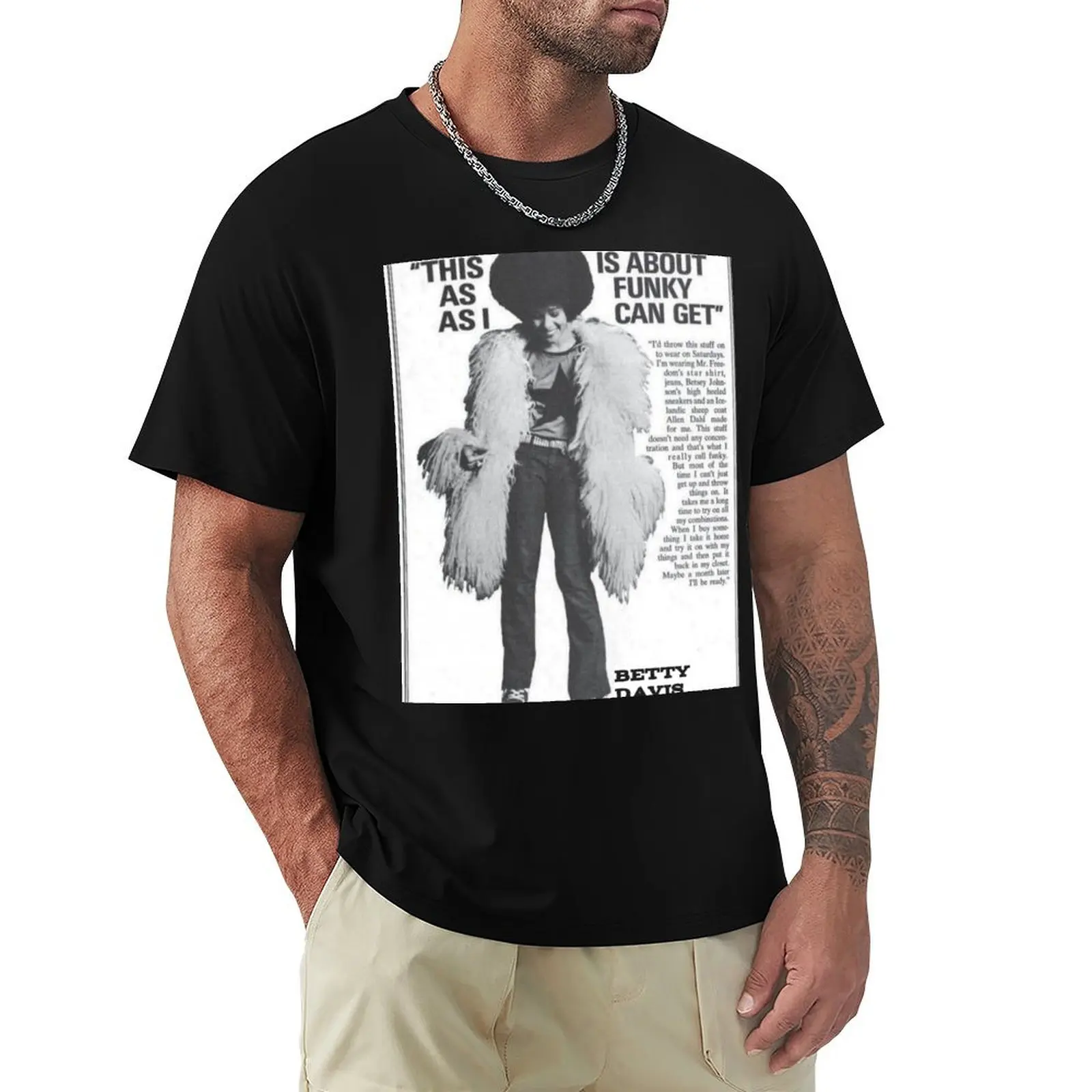 

Betty Davis T-Shirt Luxury man new edition vintage graphic tee oversize t-shirts man mens t shirts